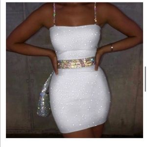 The seraphina collection crystal strap dress